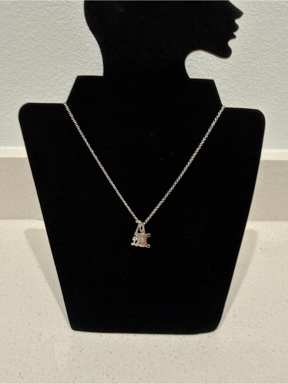 C•line Silver Pendant Necklace - Women Jewelry